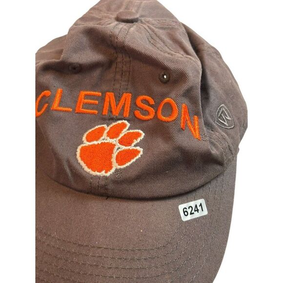 Clemson University Brown Baseball Cap With Embroidered Logo & Adjustable Strap - Picture 2 of 10